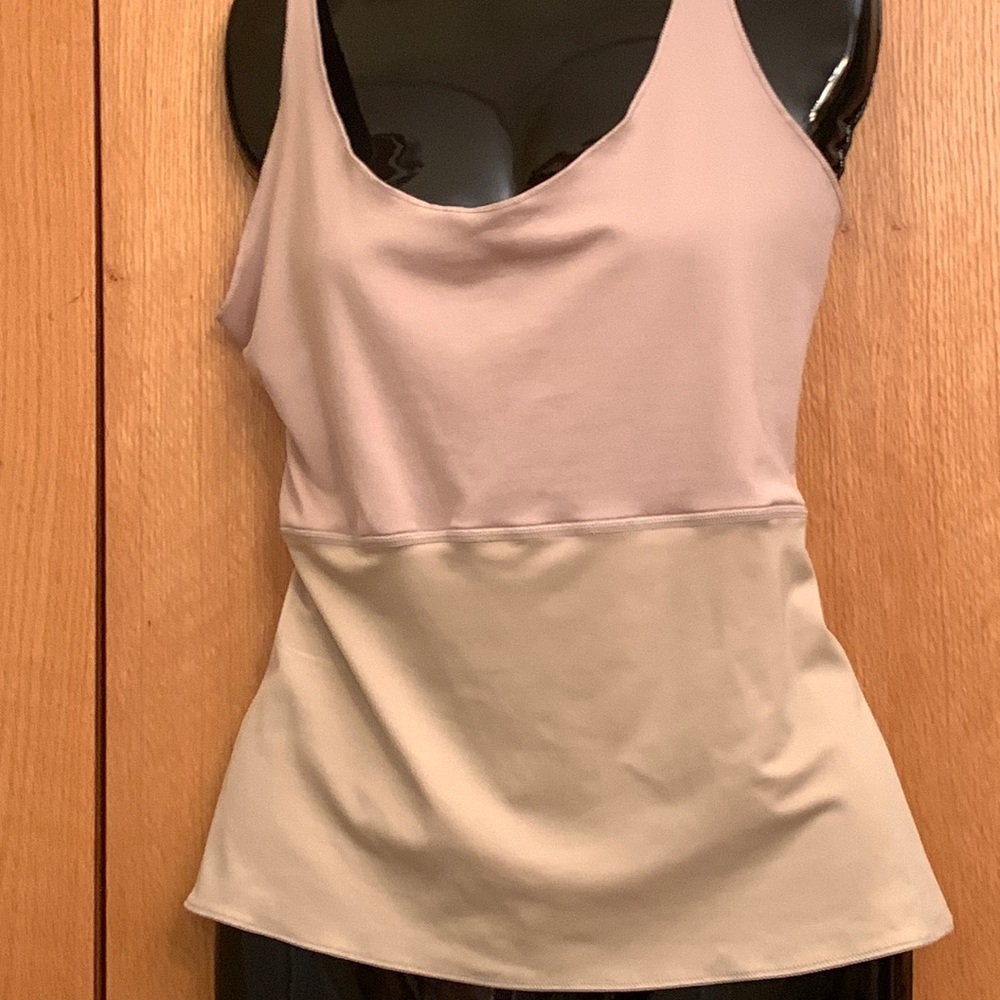 Spanx Sara Blakely XL shape wear beige tank top camisole smooth flat seams VGUC